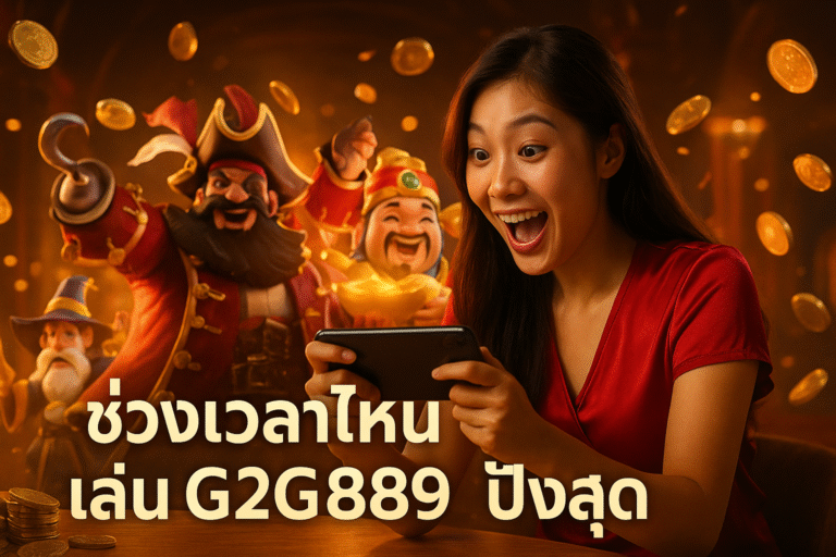 ช่วงเวลาไหนเล่น G2G889 ปังสุด