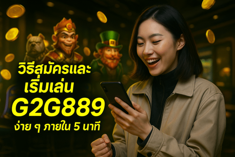 วิธีสมัครและเริ่มเล่น G2G889 ง่าย ๆ ภายใน 5 นาที