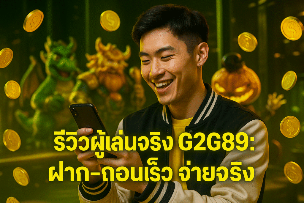 รีวิวผู้เล่นจริง G2G889: ฝาก-ถอนเร็ว จ่ายจริง